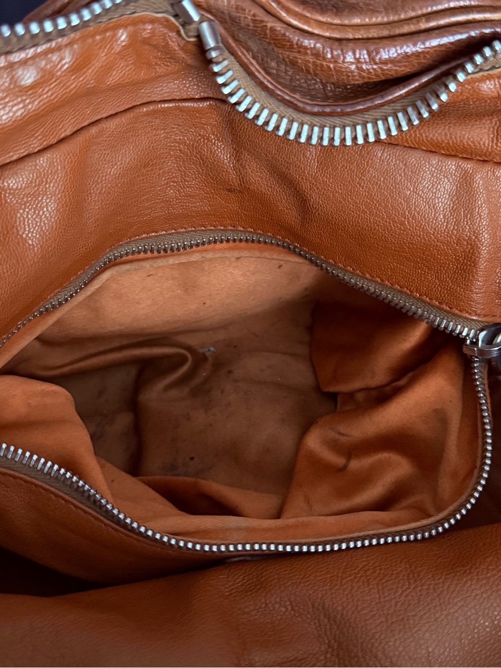 Prada Washed Buffalo Cargo Bag Cuoio - Picture 12 of 16